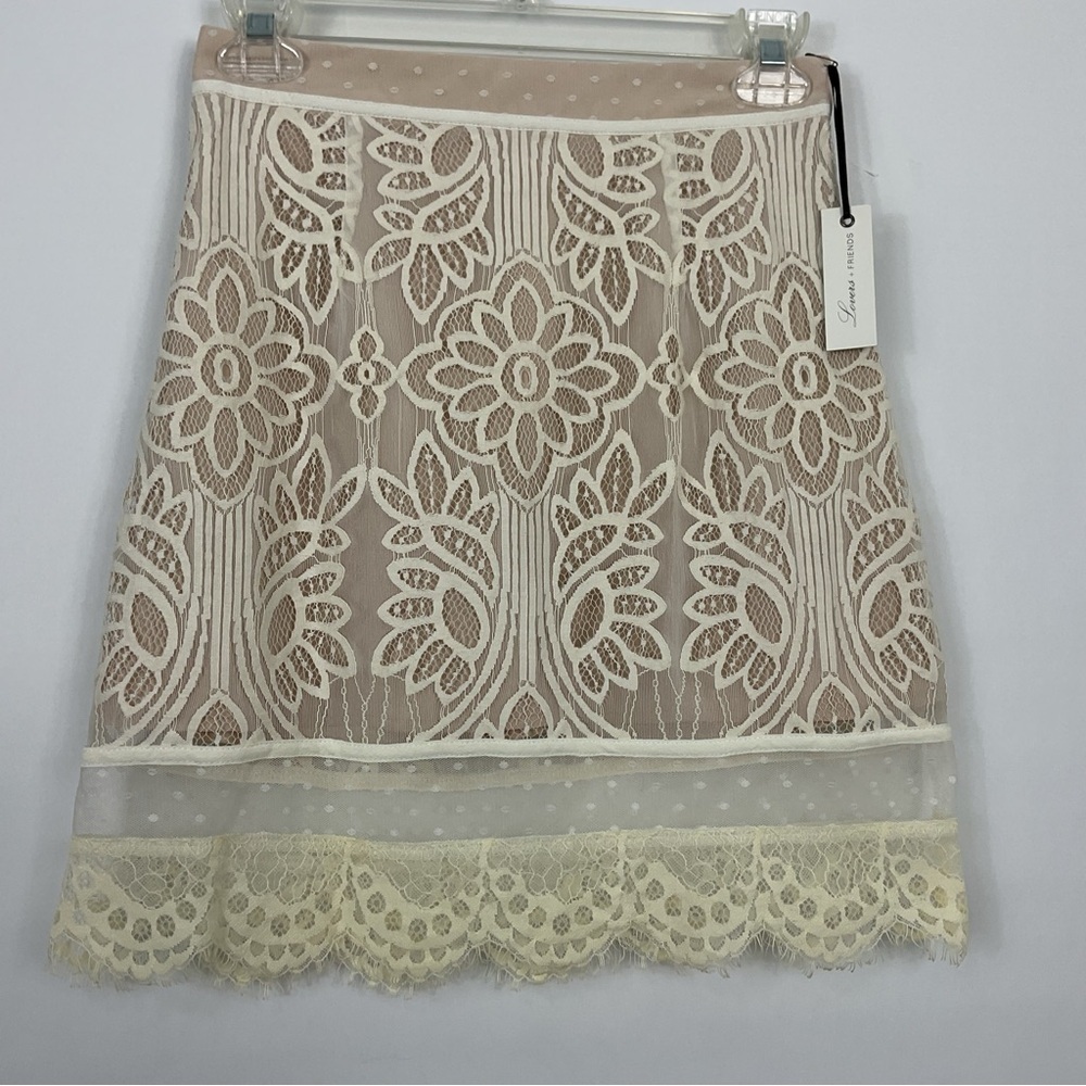 Lovers + Friends Ella Lace Formal Mini Skirt‎ Size Small